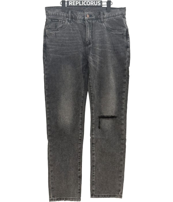 Dolce & Gabbana – Grey Acid-Wash Skinny – Denim Jeans