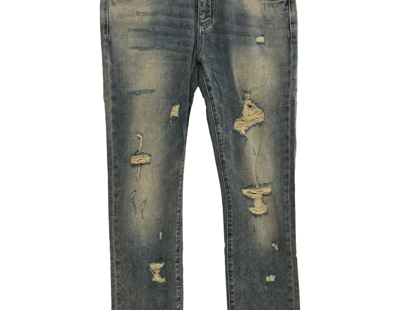 Dolce & Gabbana – Beige Distressed Skinny – Denim Jeans