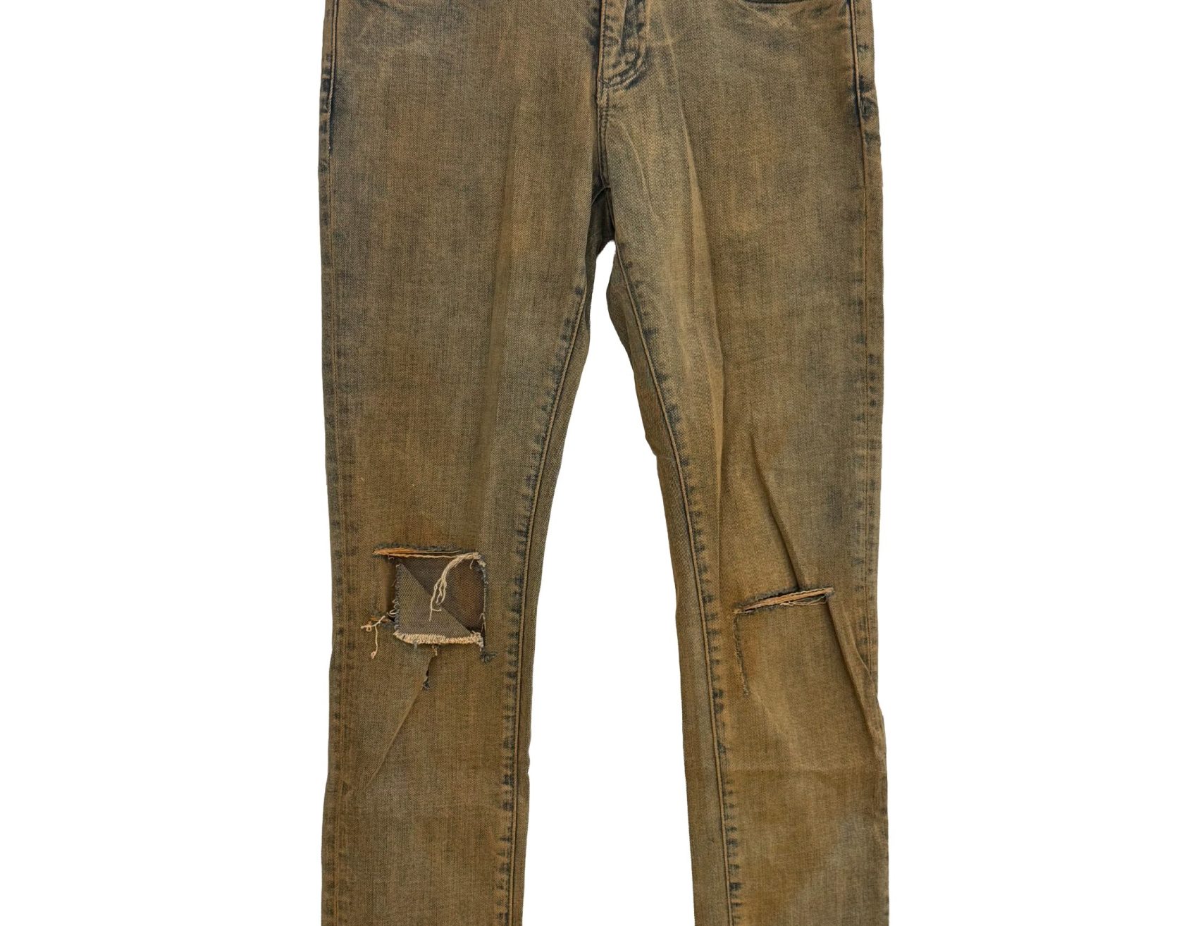 Dolce & Gabbana – Yellow Distressed Skinny – Denim Jeans
