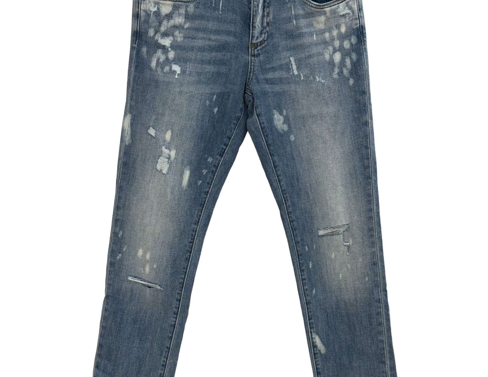 Dolce & Gabbana – Light Blue Distressed Skinny – Denim Jeans