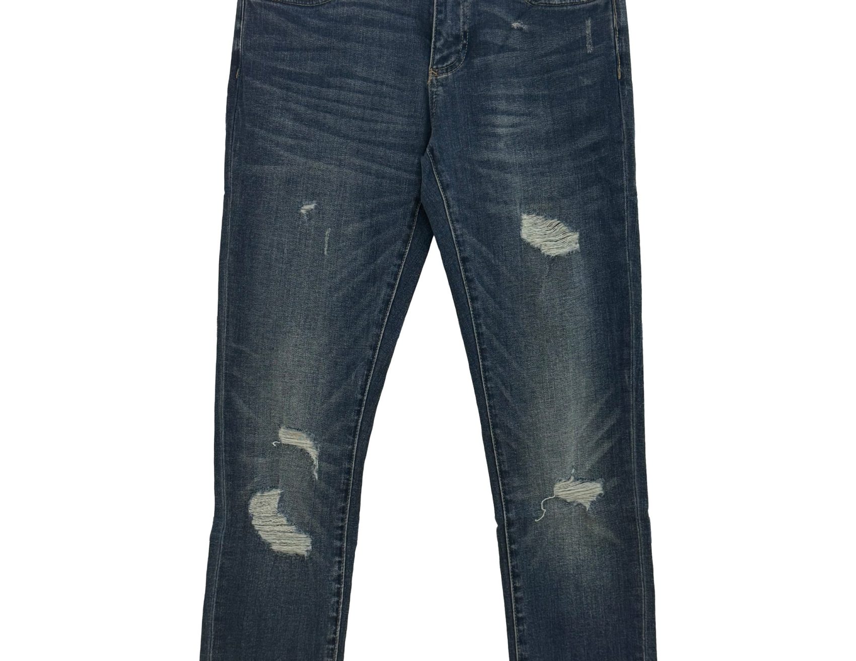 Dolce & Gabbana – Dark Blue Distressed Skinny – Denim Jeans