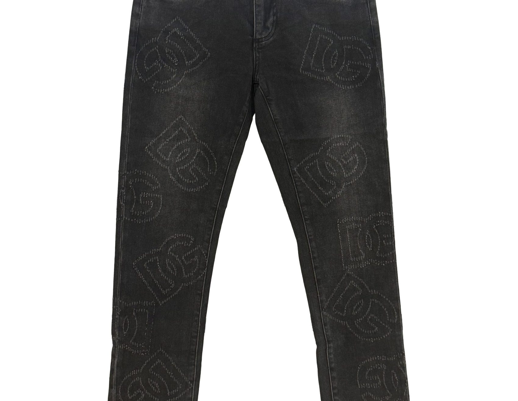 Dolce & Gabbana – Black Embroidered Skinny – Denim Jeans