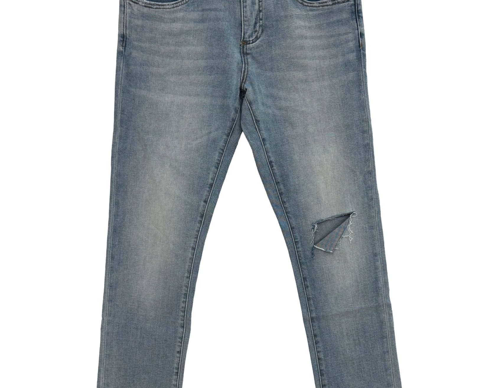 Dolce & Gabbana – Light Blue Knee-Rip Skinny – Denim Jeans