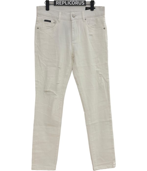 Dolce & Gabbana – White Skinny – Denim Jeans