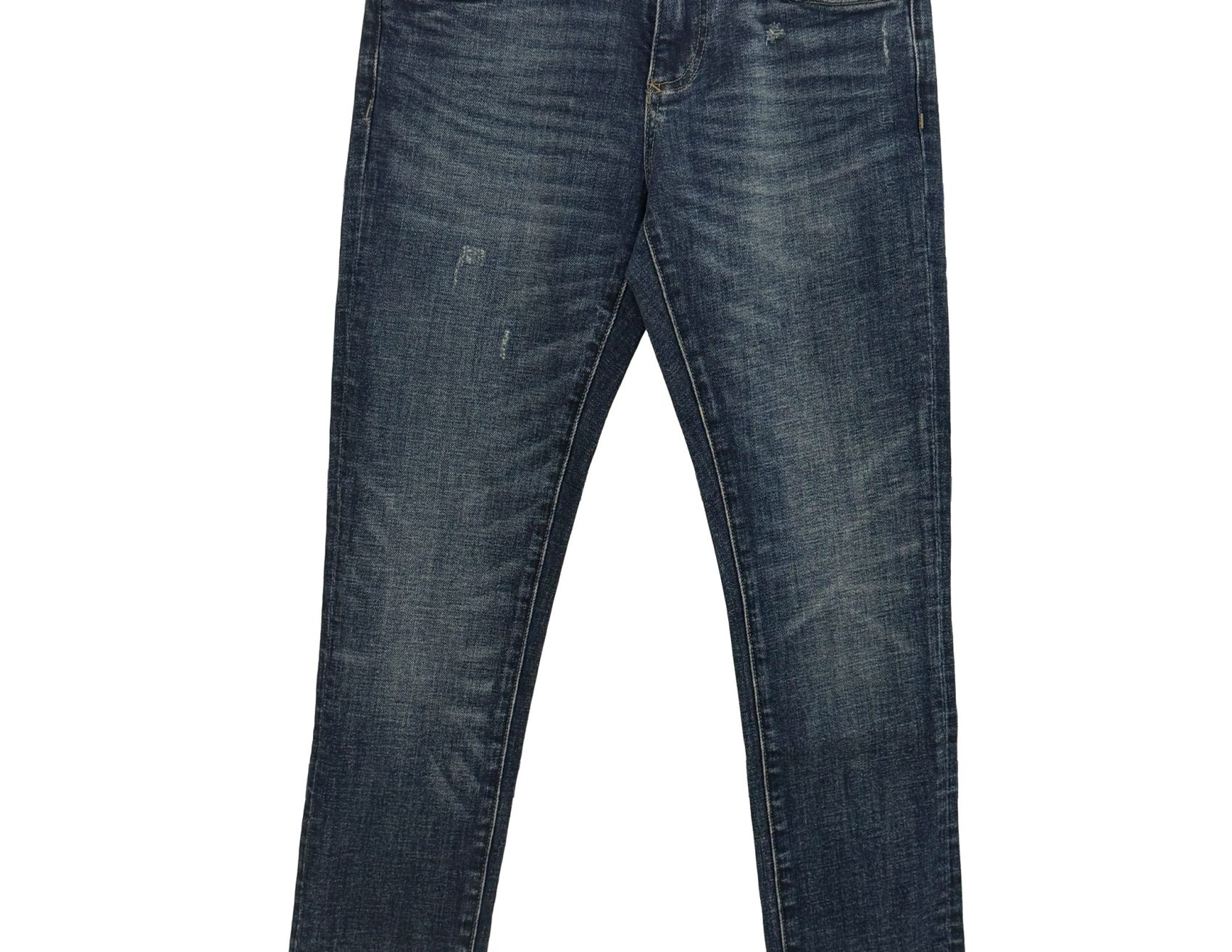 Dolce & Gabbana – Dark Blue Distressed Skinny Jeans