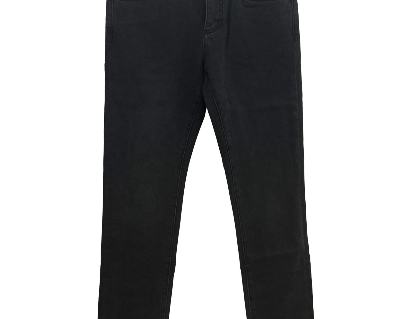 Dolce & Gabbana – Black Leather-Pocket Skinny – Denim Jeans