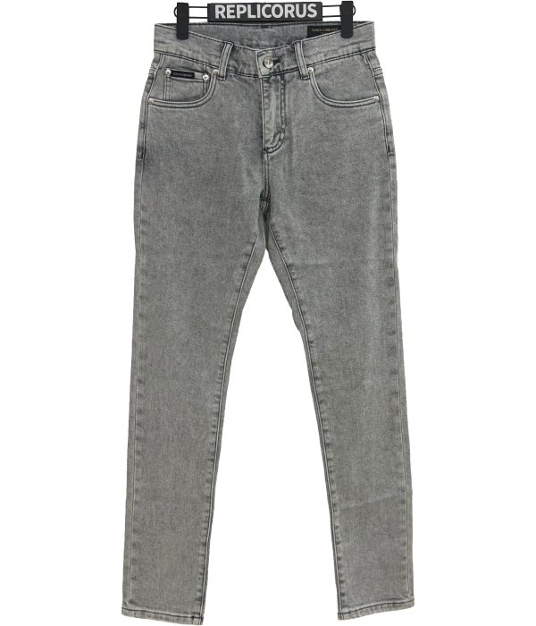 Dolce & Gabbana – Light Grey Slim – Denim Jeans