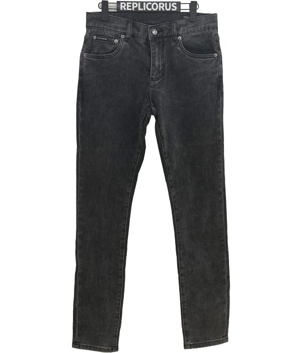 Dolce & Gabbana – Washed Black Slim – Denim Jeans