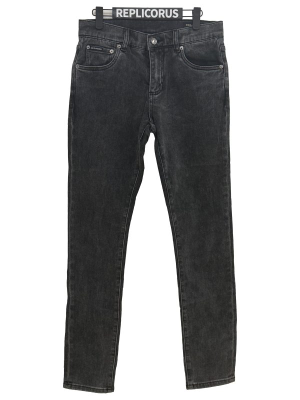 Dolce & Gabbana – Washed Black Slim Jeans