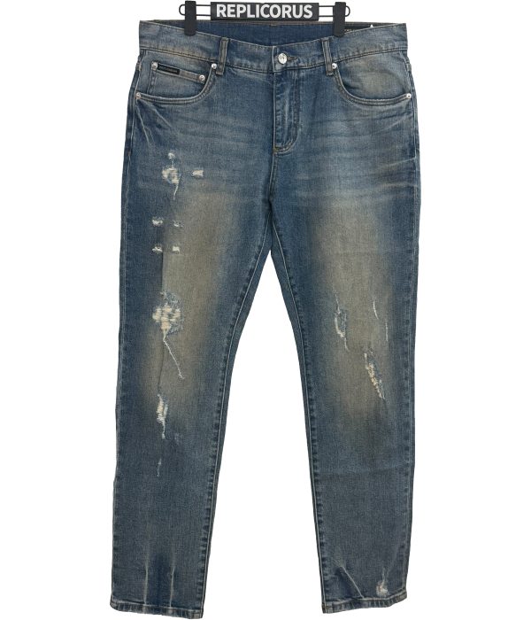Dolce & Gabbana – Vintage Distressed Slim – Denim Jeans