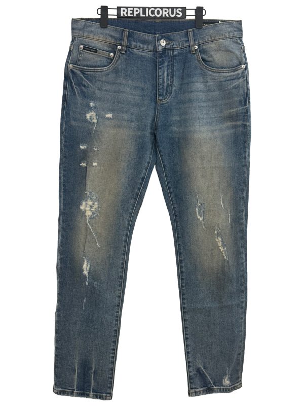 Dolce & Gabbana – Vintage Distressed Slim Jeans