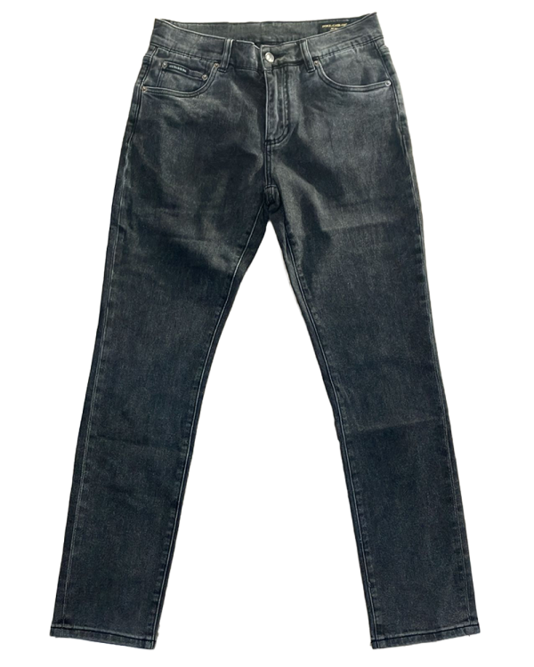 Dolce & Gabbana - Washed Black Slim-Fit Jeans with Silver Metal Logo Plaque