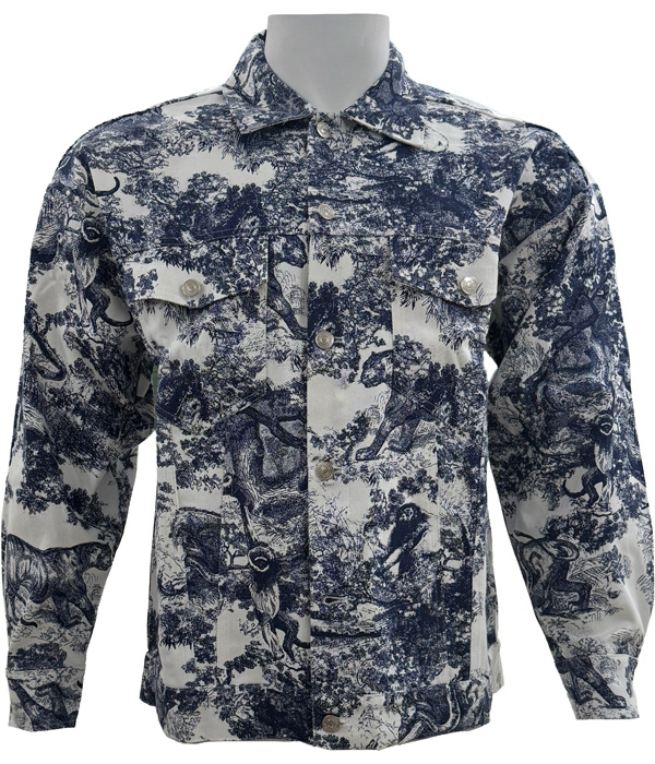 Christian Dior – Blue & White Toile de Jouy – Denim Jacket