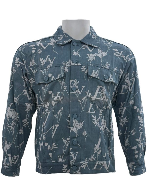 Louis Vuitton – Blue Floral Monogram Denim Jacket