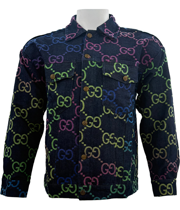 Gucci – Multicolor GG Monogram – Denim Jacket