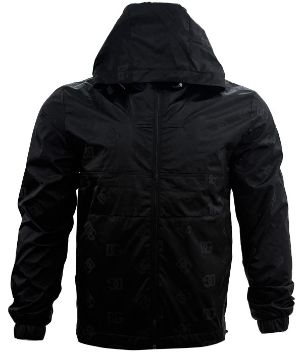 Dolce & Gabbana – Black Monogram Lightweight Hooded Jacket