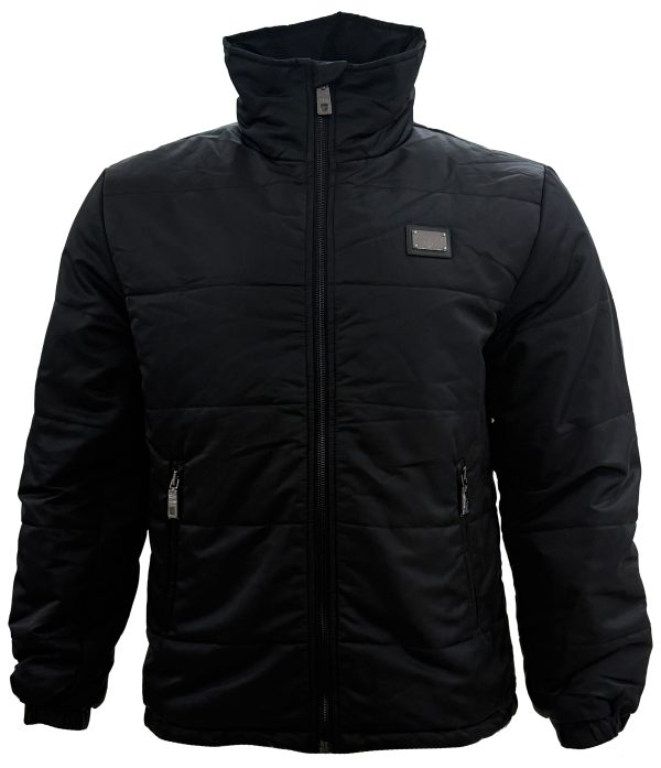 Dolce & Gabbana – Black Winter Stand-Collar Puffer Jacket