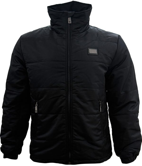 Dolce & Gabbana – Black Winter Stand-Collar – Jacket