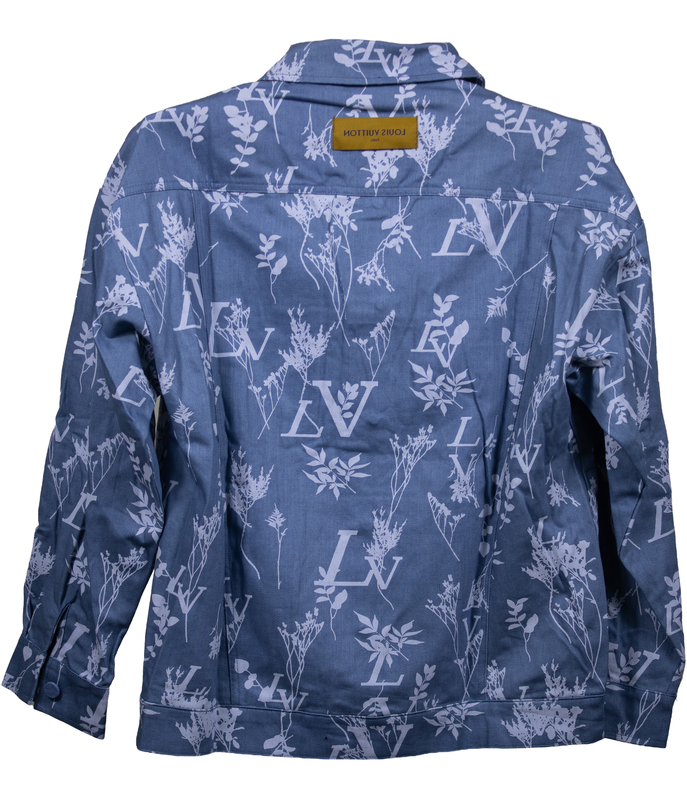 Louis Vuitton – Blue Floral Monogram – Denim Jacket - Image 2